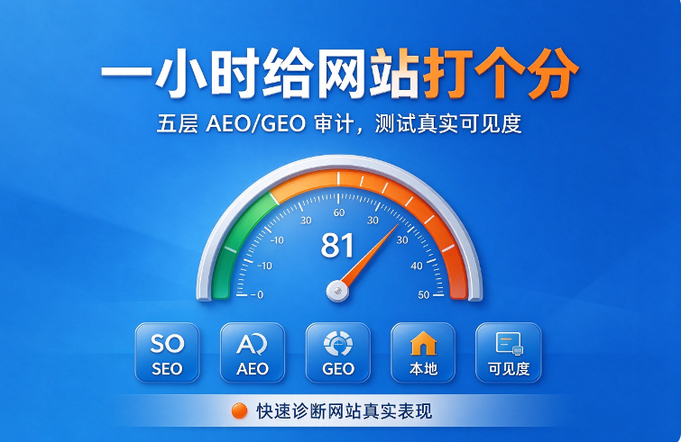 一小时给网站打个分：五层 AEO/GEO